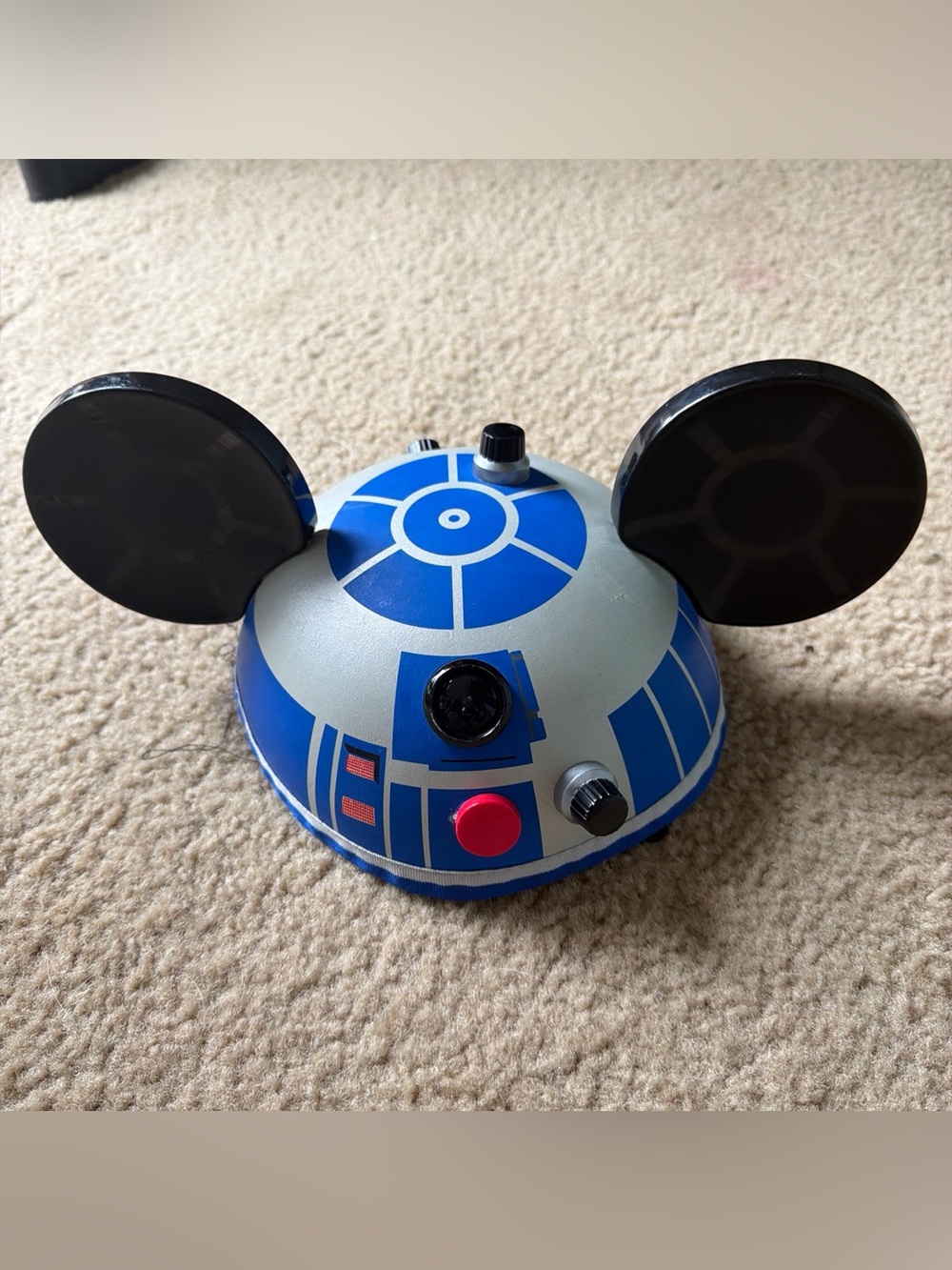 Disney R2-D2 Mickey Ears Hat in Blue and Silver